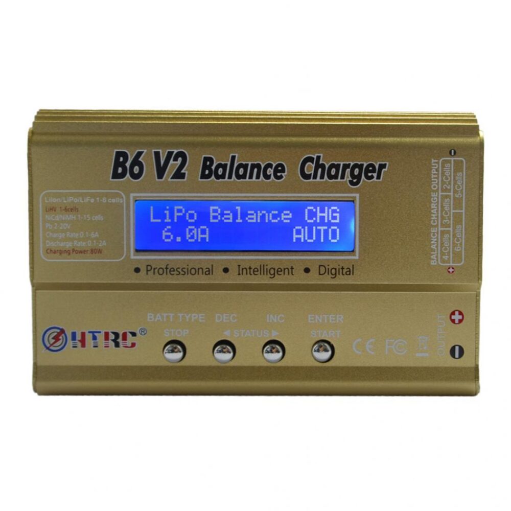 HTRC B6 V2 80W ChargerDischarger 1 6 Cells Balance Charger 6