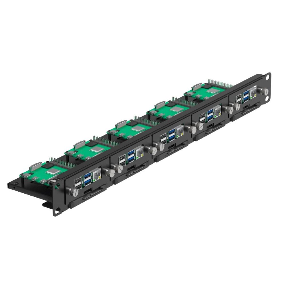 UCTRONICS 19 1U Raspberry Pi Rackmount 6